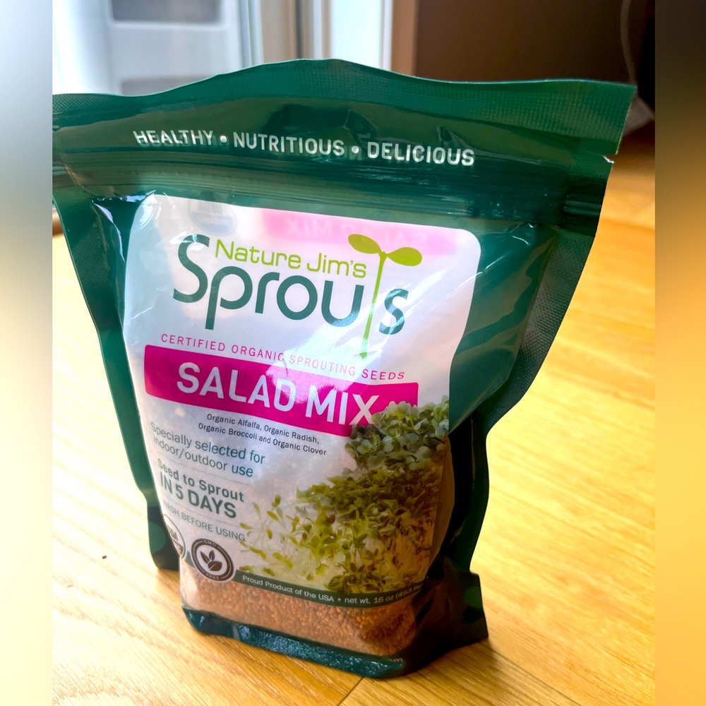 Nature Jim's Organic Salad Mix Sprouting Seeds